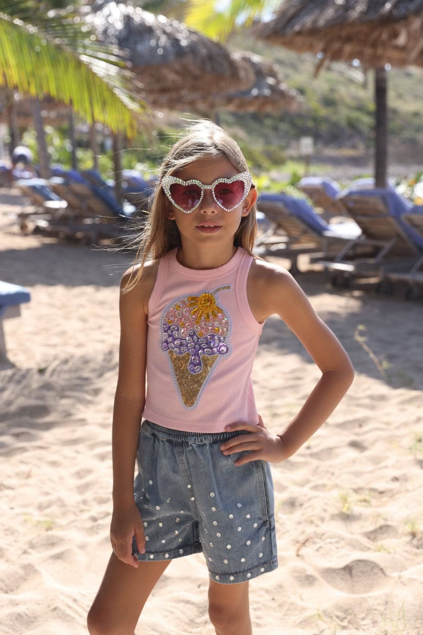 Ice Cream Gems Peach Tank