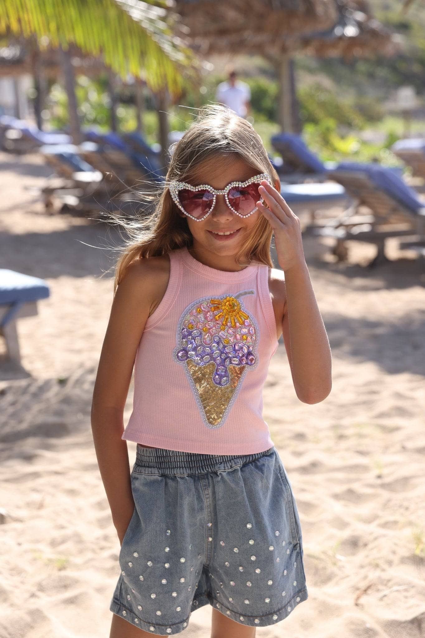 Ice Cream Gems Peach Tank