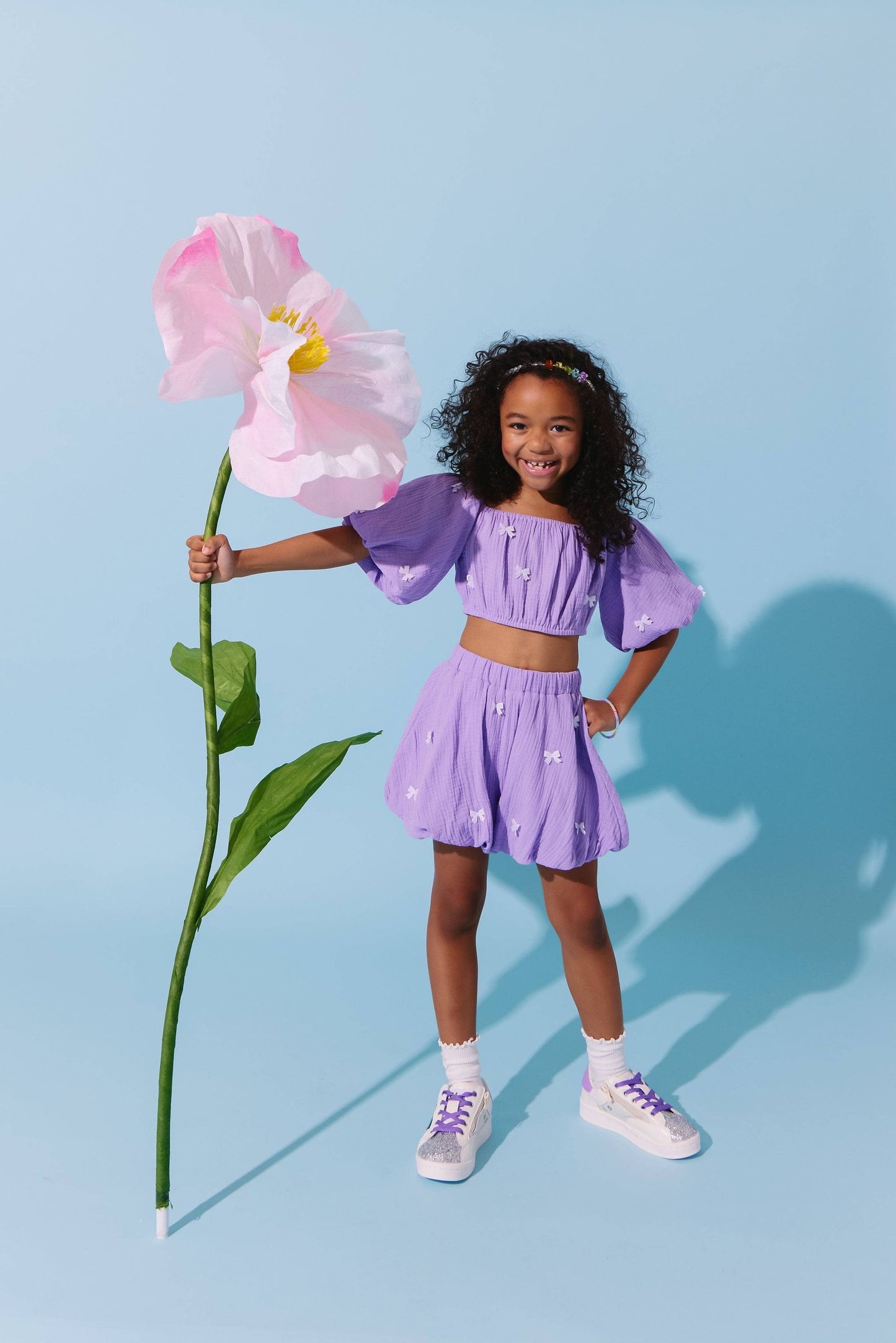 Lavender Hailey Bow Bubble Set