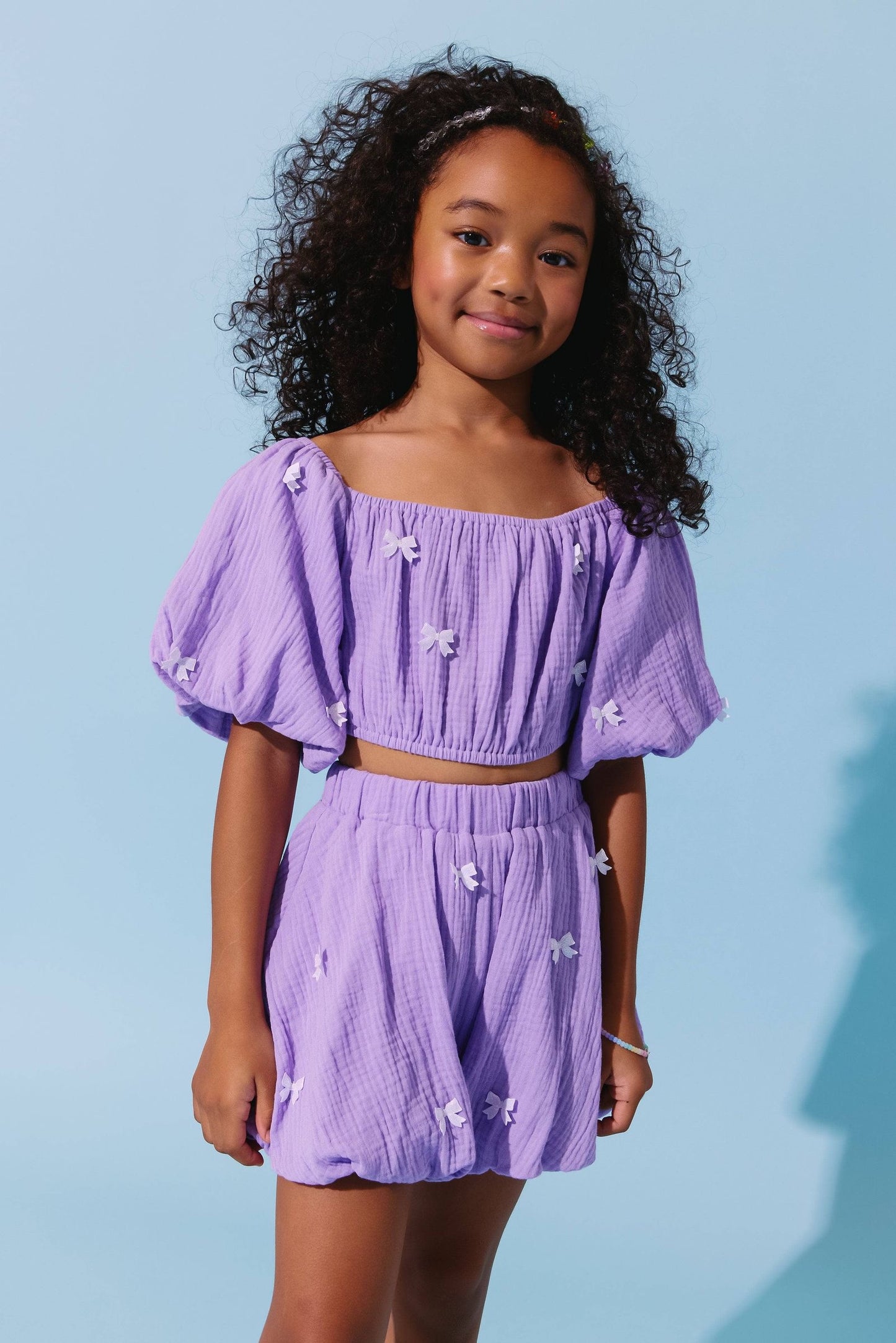 Lavender Hailey Bow Bubble Set