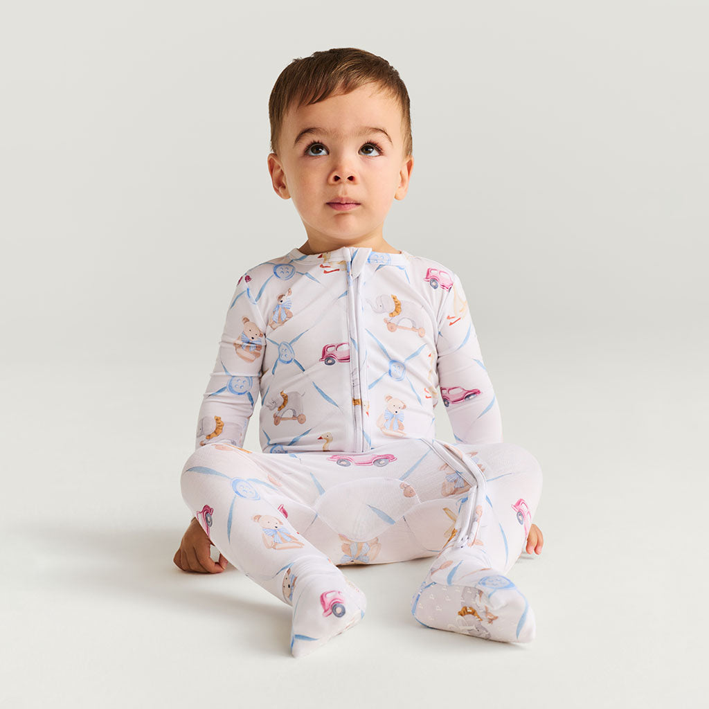 Posh Peanut Oxford Onesie
