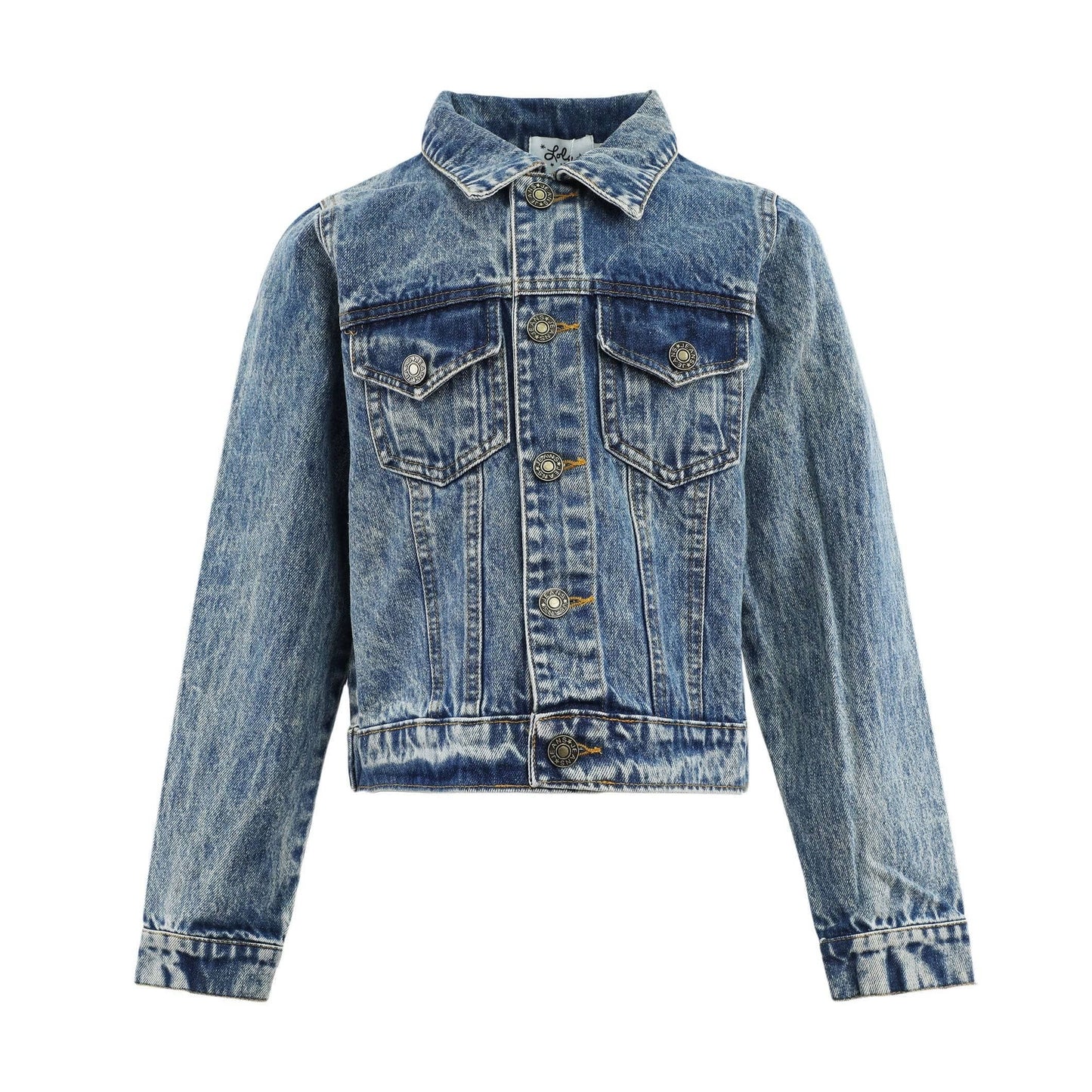 Pastel Rainbow Gems Denim Jacket