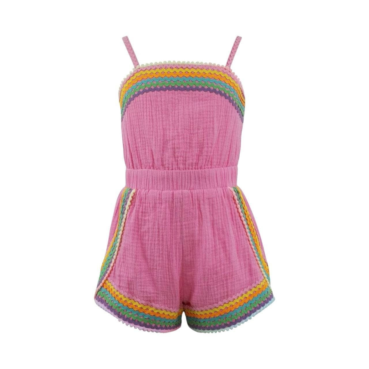 Pink Rainbow Summer Romper