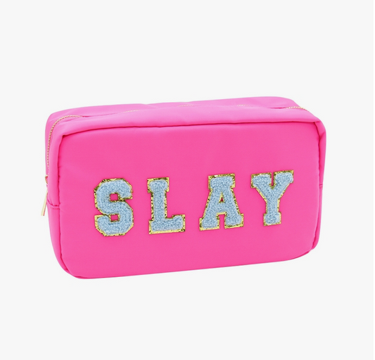 SLAY Cosmetic Bag Chenille Patch