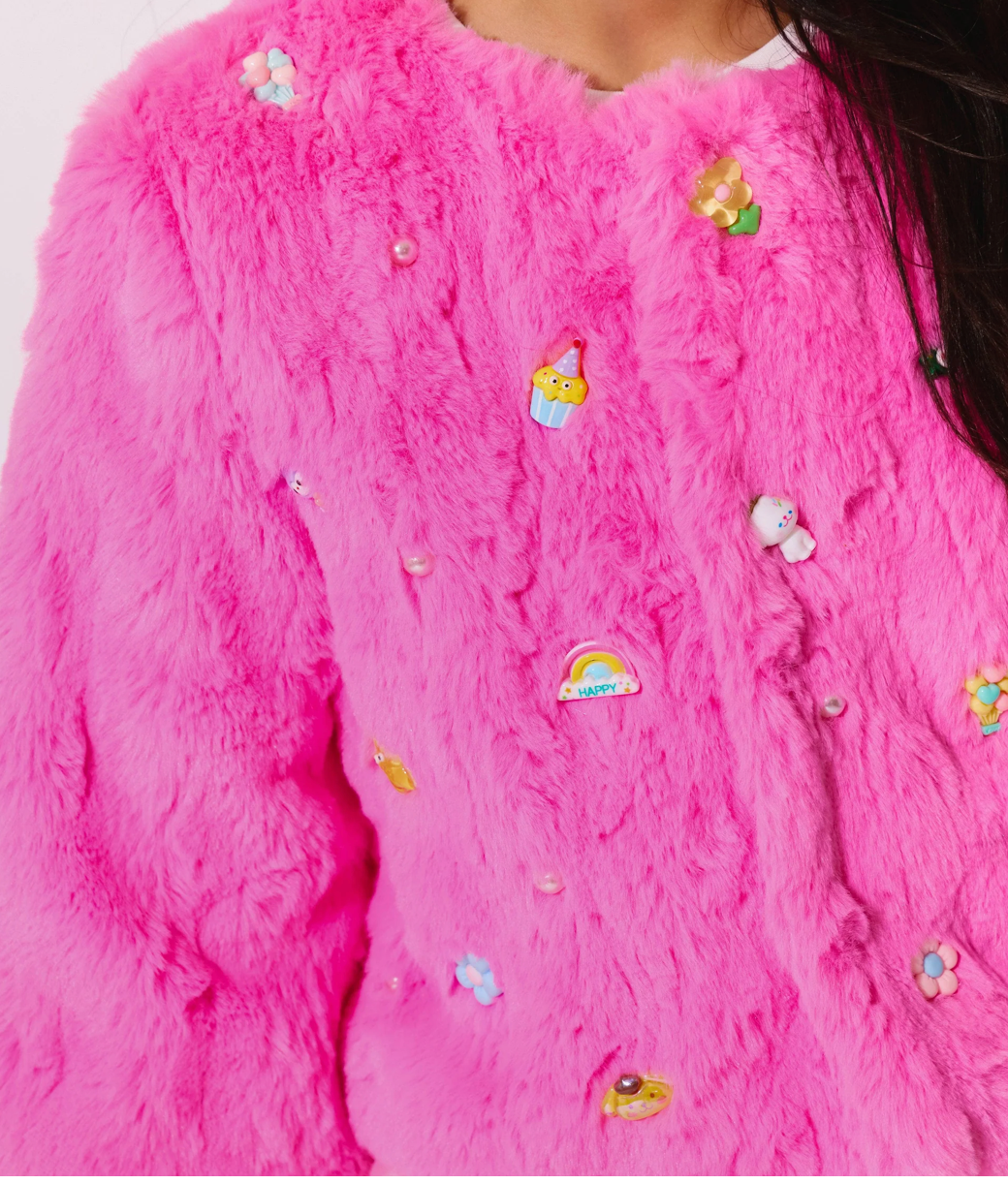 Lola Faux Fur Charm Coat