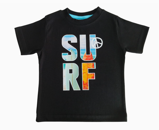 Surf Check Board Shorts & Tee Set