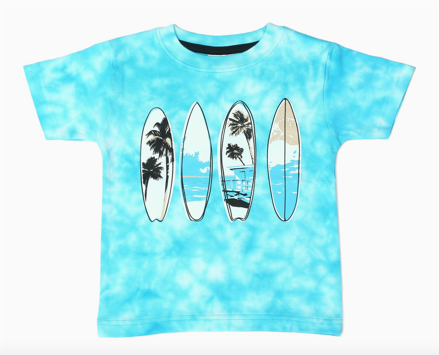 Tie Dye Surf Board Tee & Shorts Set