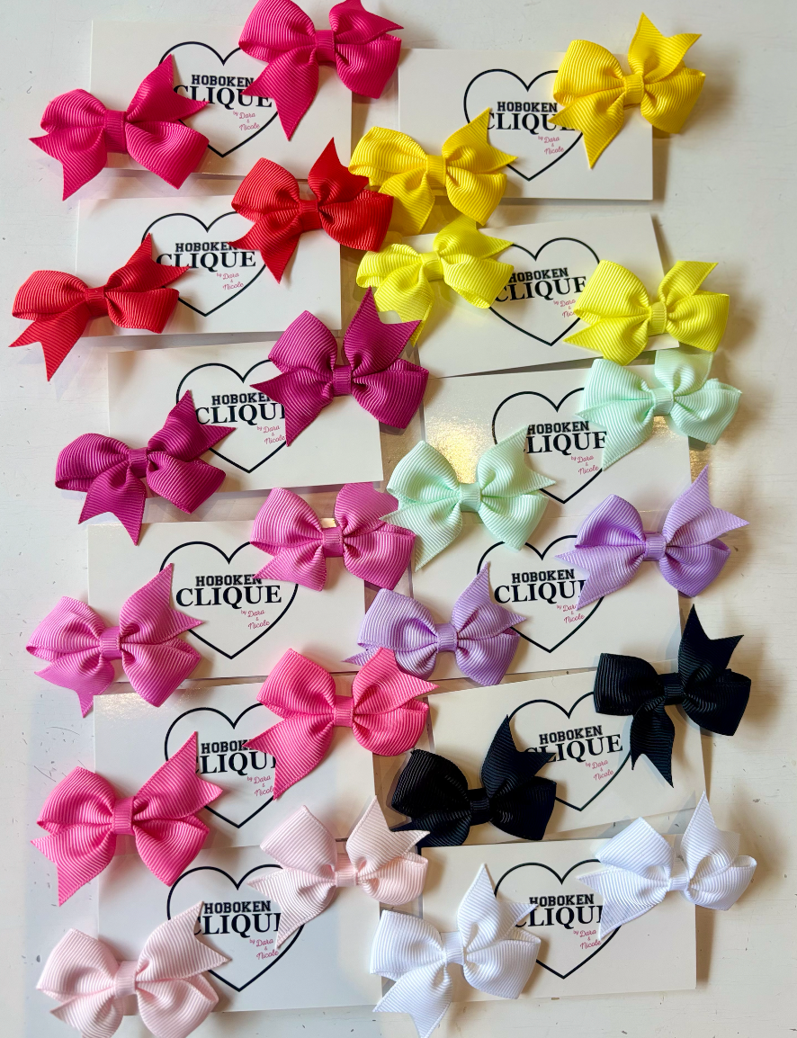 Clique Mini Matching Bow Clips