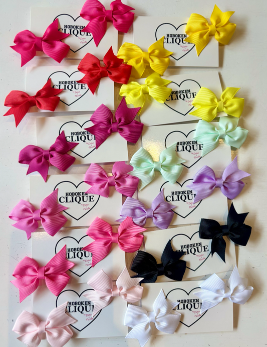 Clique Mini Matching Bow Clips