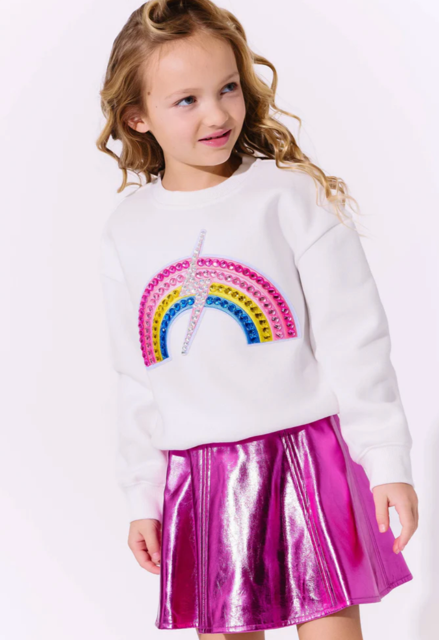 Rainbow Flash Sparkle Sweatshirt