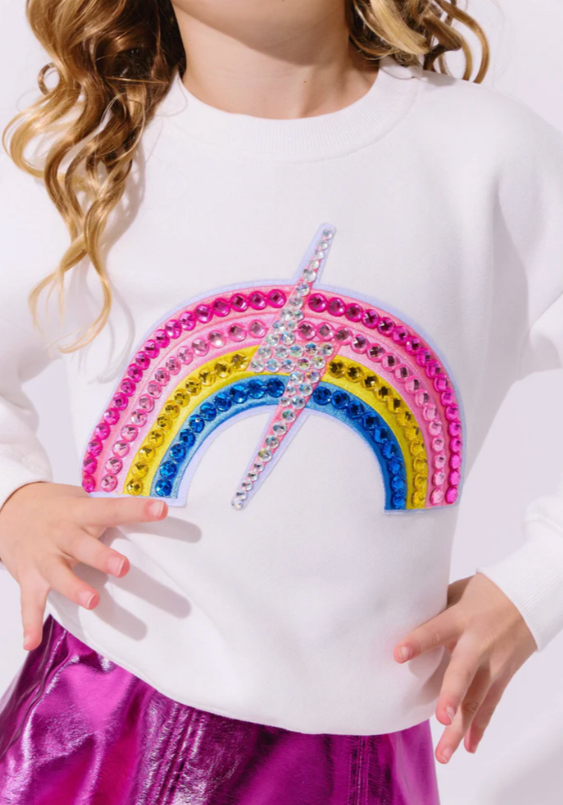 Rainbow Flash Sparkle Sweatshirt