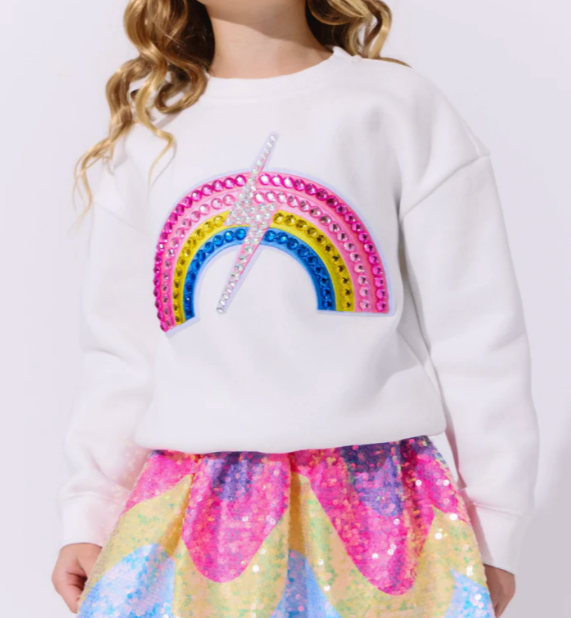 Rainbow Flash Sparkle Sweatshirt