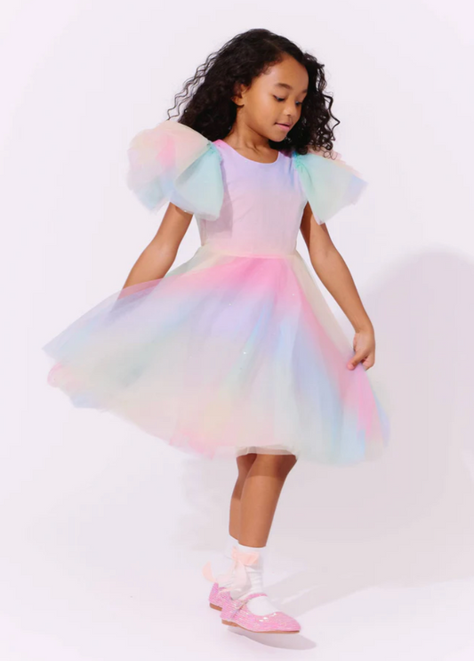 Sparkle Ombré Tulle Dress