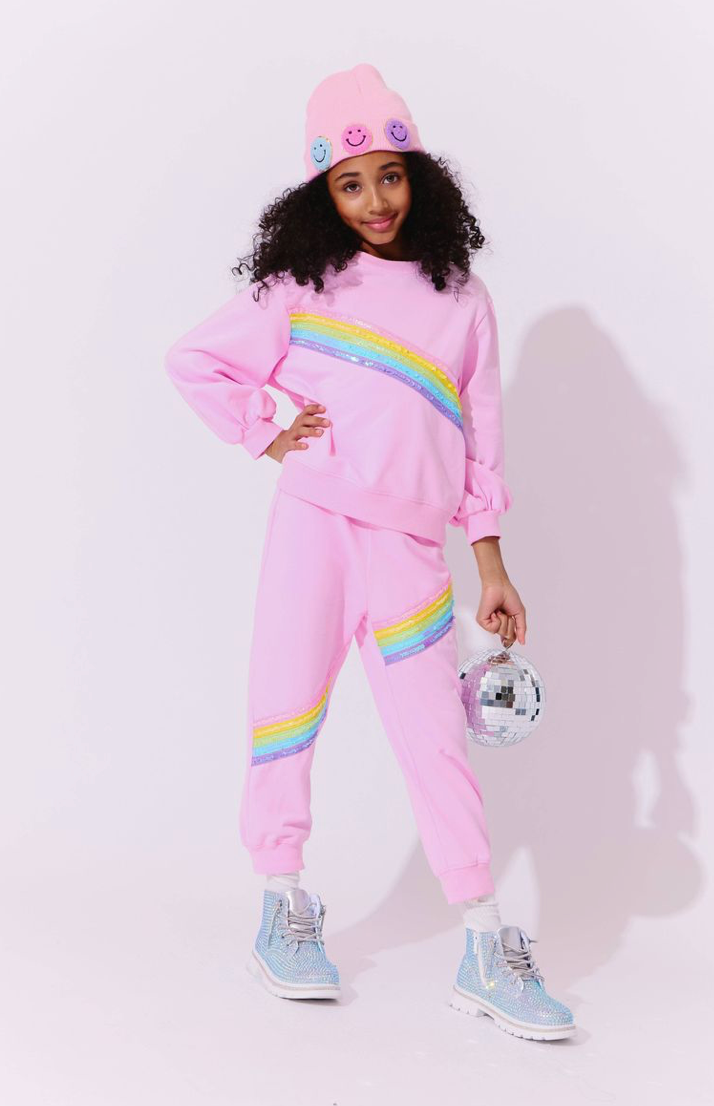 Pink Rainbow Stripe Set