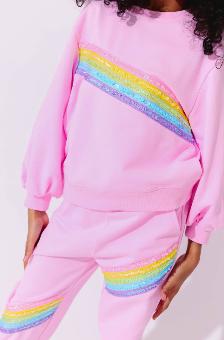 Pink Rainbow Stripe Set