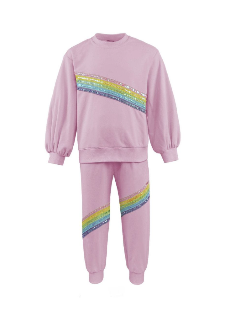 Pink Rainbow Stripe Set