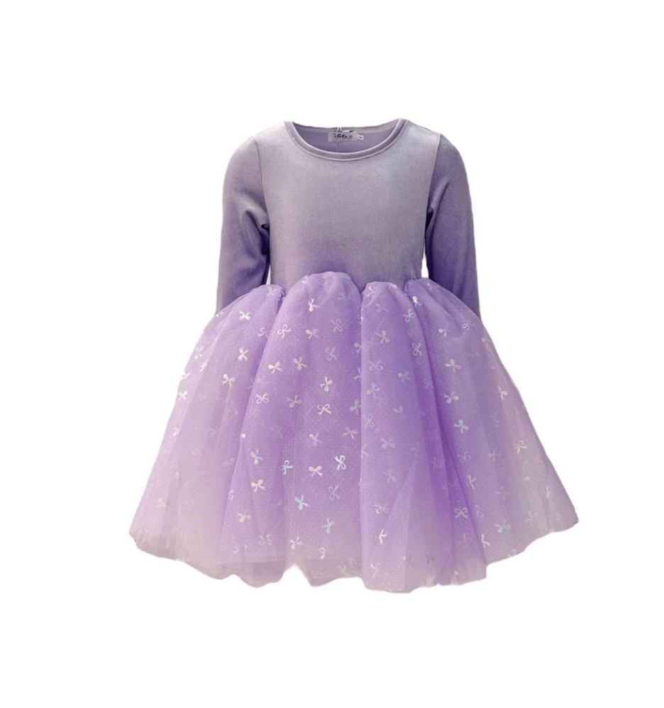 Lavender Ballerina Bow Dress