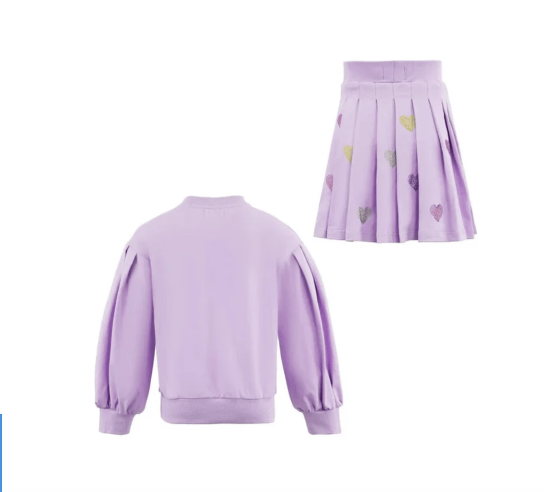 Lavender Sparkle Hearts Set