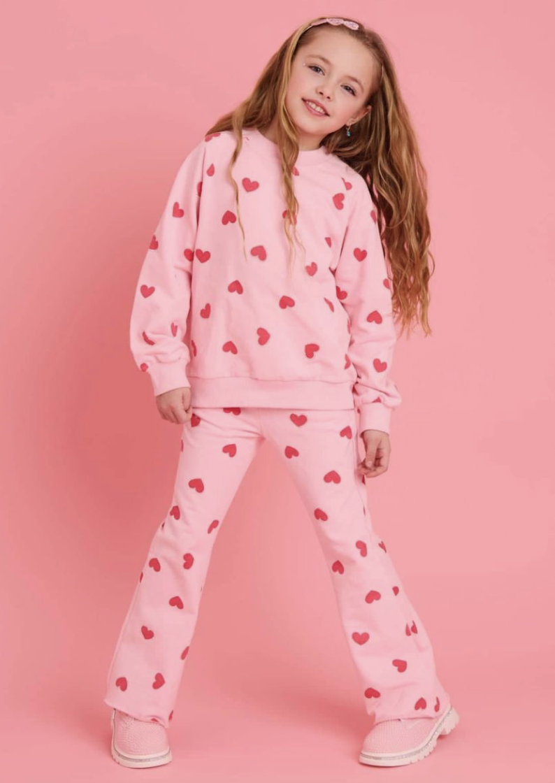 Pink Sparkle Sweetheart Lounge Set