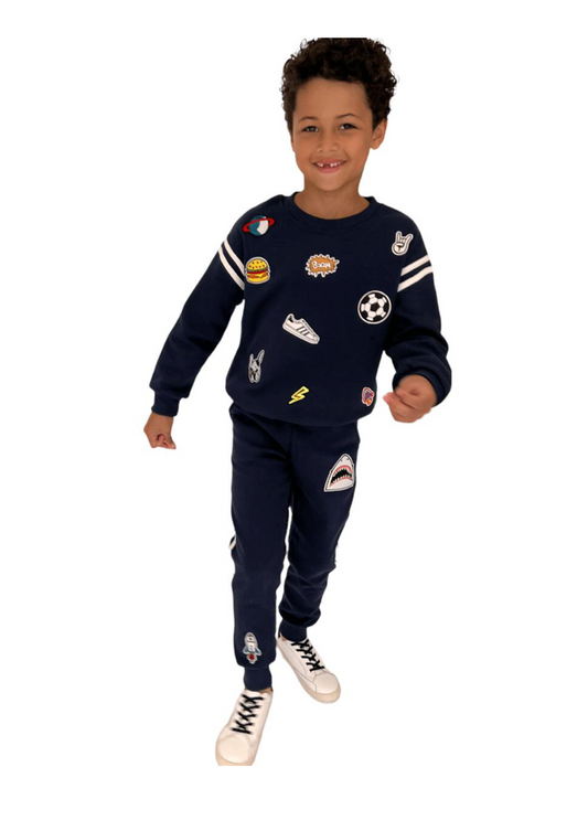 Varsity Patch Jogger Set