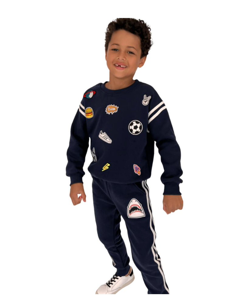 Varsity Patch Jogger Set