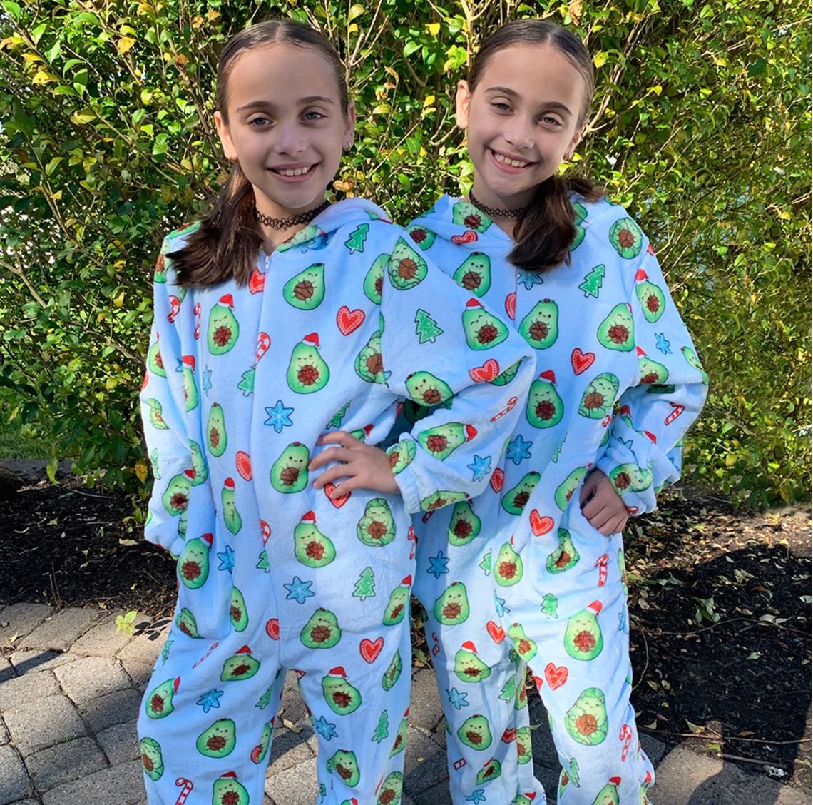 Avocado XMAS Fuzzy Onesie