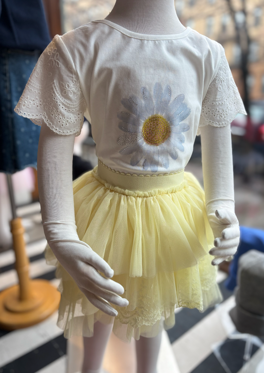 Doe a Dear Lace Tee & Tutu Set