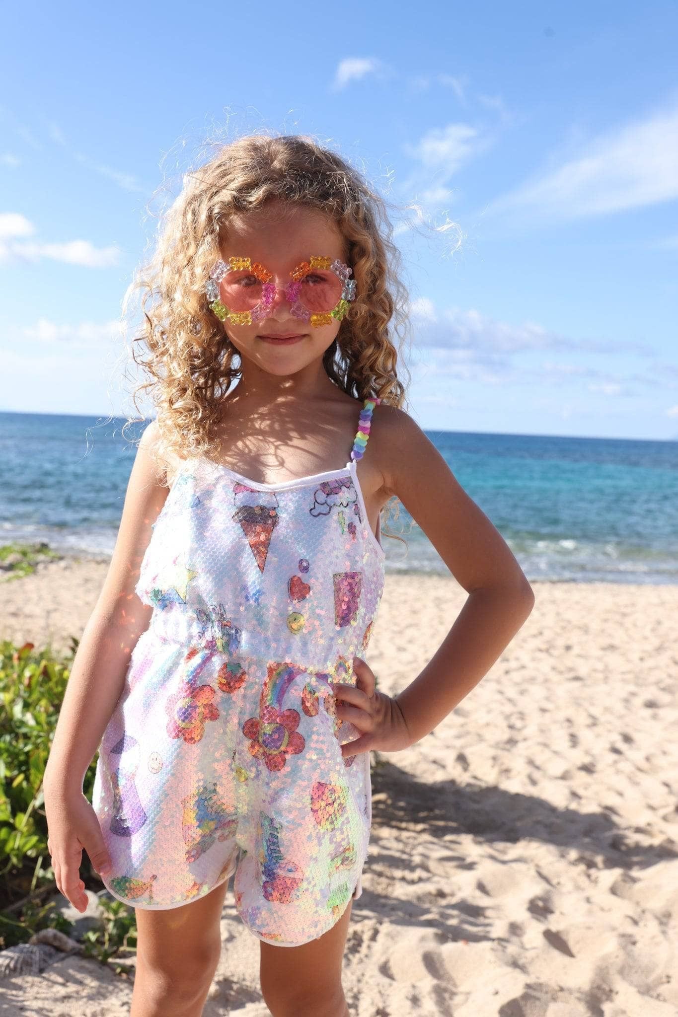 Summertime Fun Sequin Romper