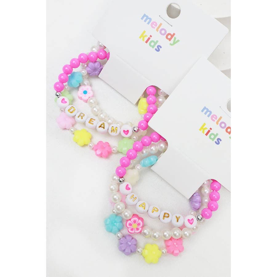 Happy and Dream Kids Bracelet Set