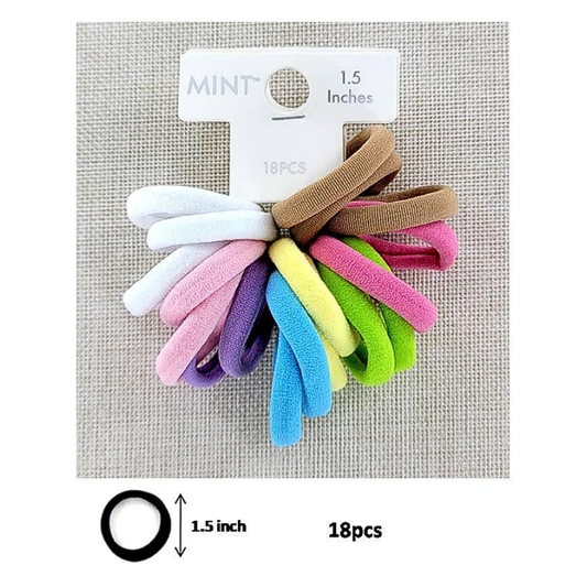 Seamless Nylon Hair Tie 18 Pce Set