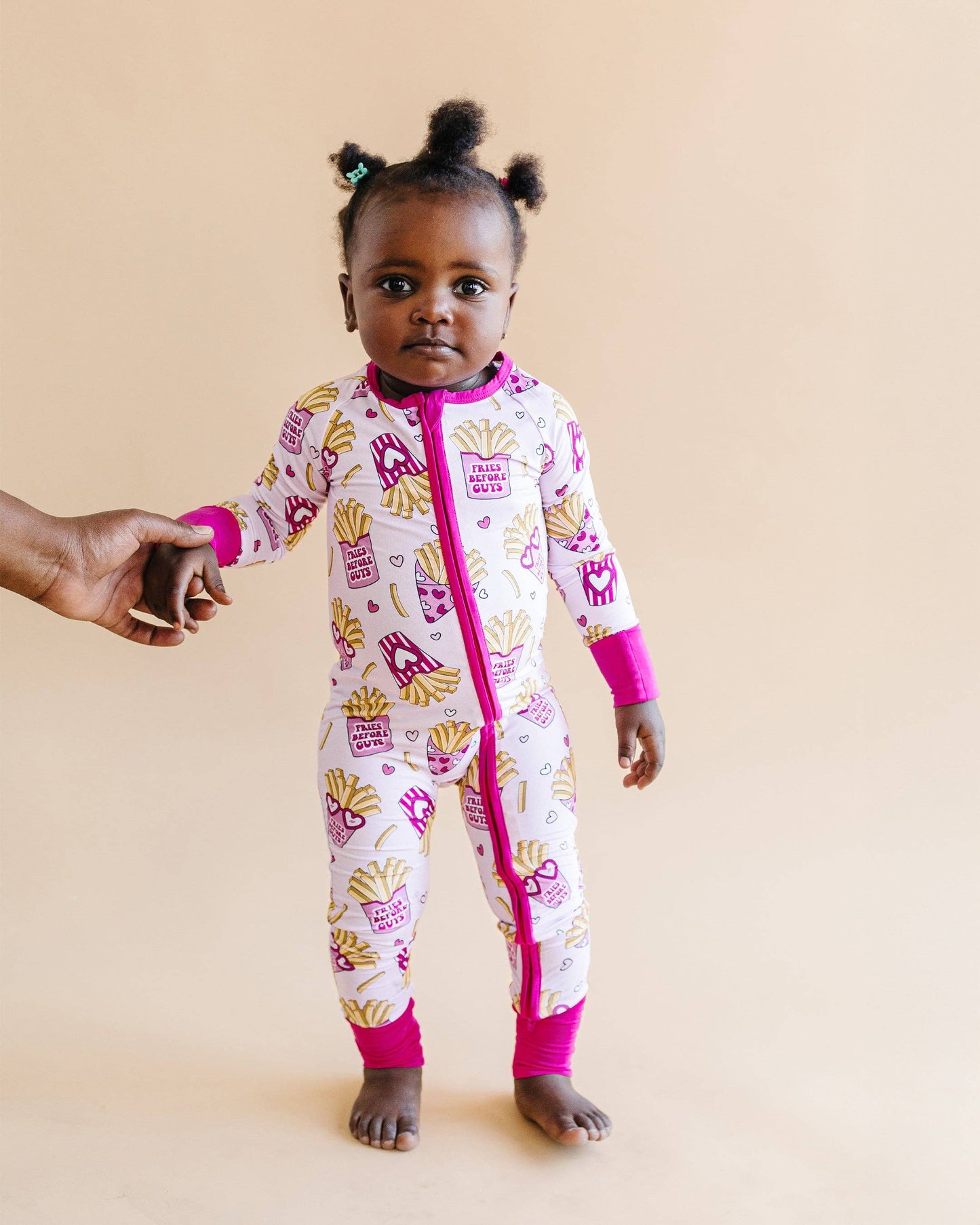 Lucky Panda Kids Bamboo Zip Romper | Fries Before Guys