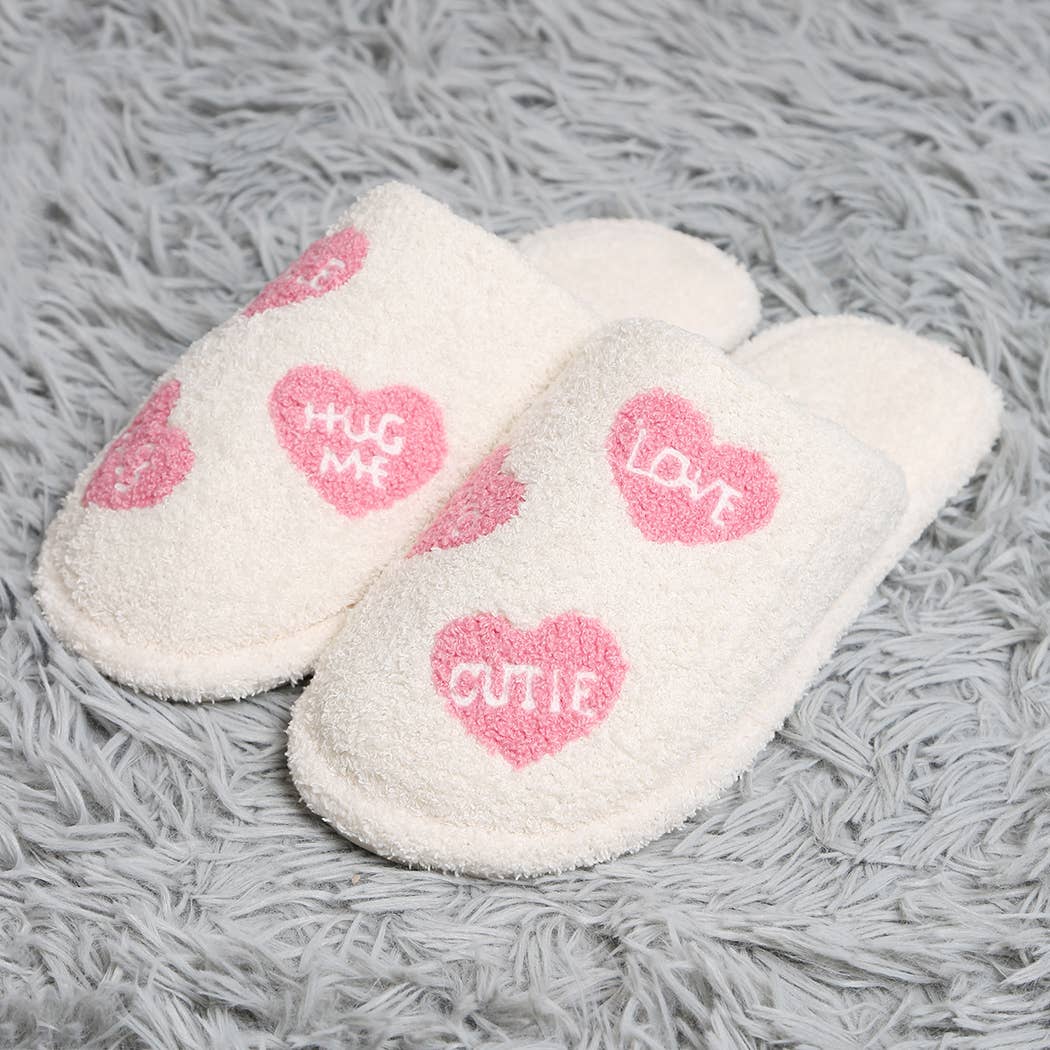 Conversation Heart Slippers
