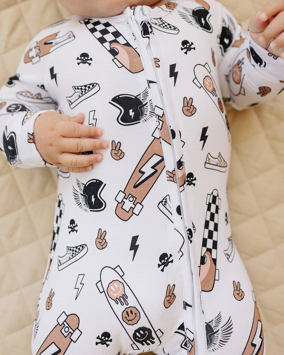 Bamboo Zip Romper | Sk8er