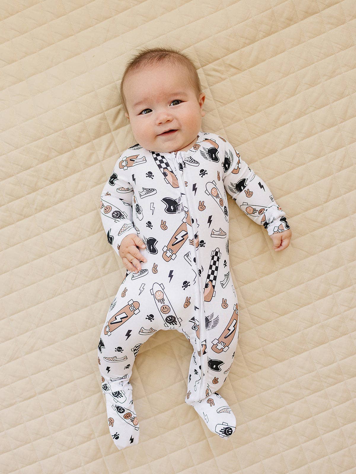 Bamboo Zip Romper | Sk8er