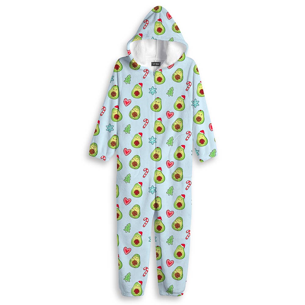 Avocado XMAS Fuzzy Onesie