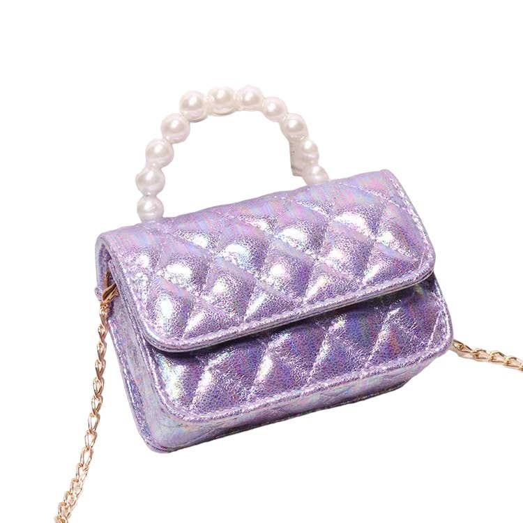 Pastel Pearl Handle Purse