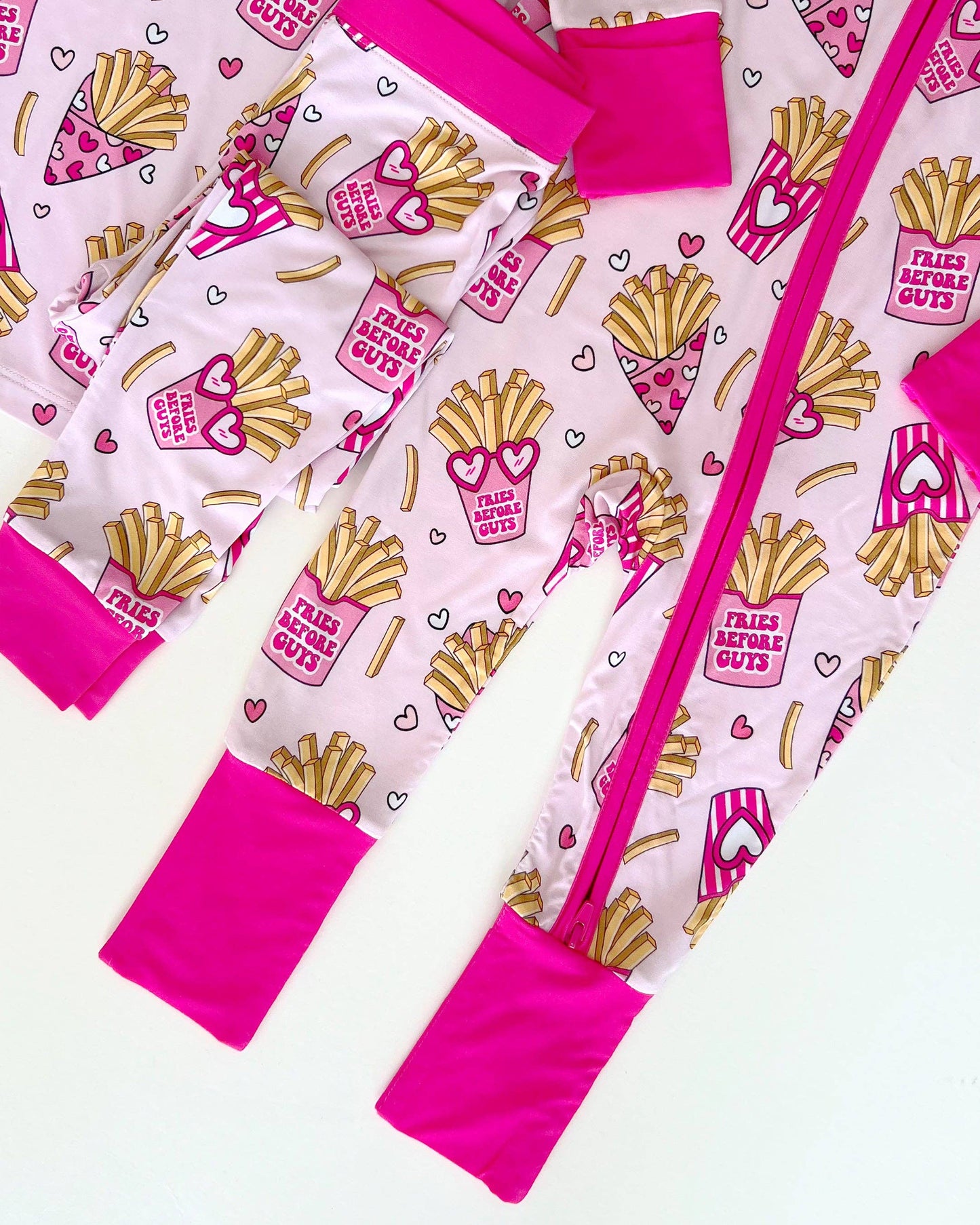 Lucky Panda Kids Bamboo Zip Romper | Fries Before Guys