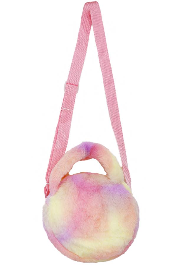 Unicorn Pastel Faux Fur Crossbody Bag