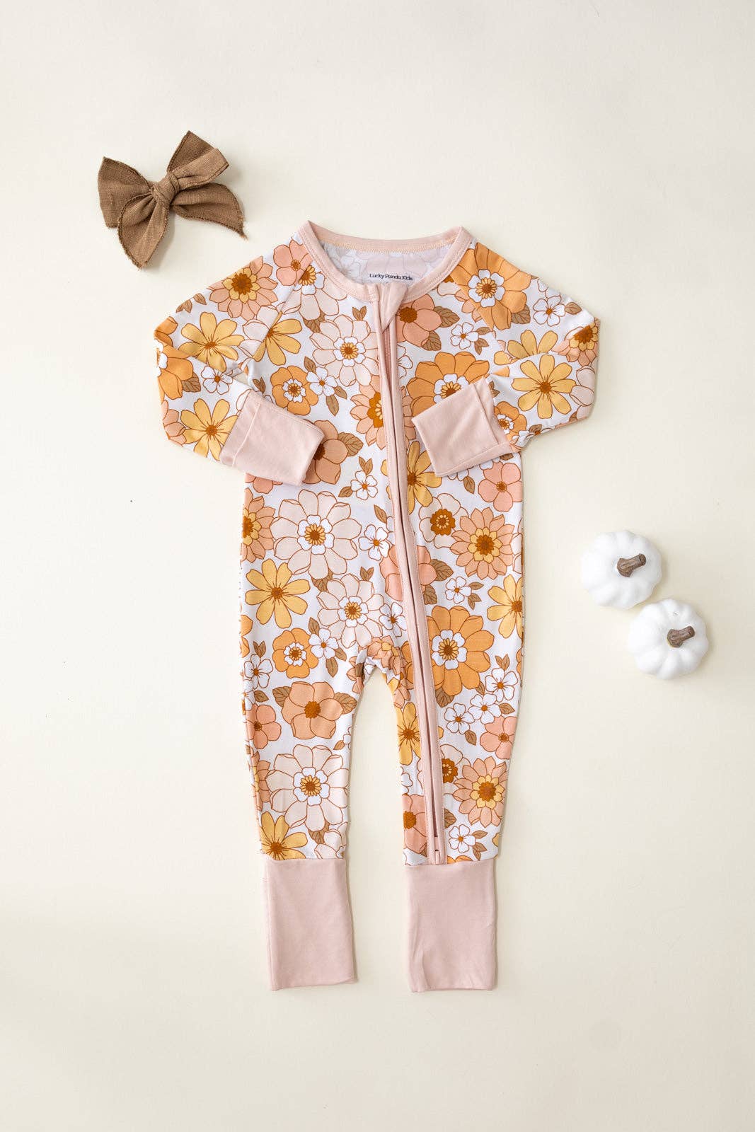 Lucky Panda Sweet Blossom Onesie