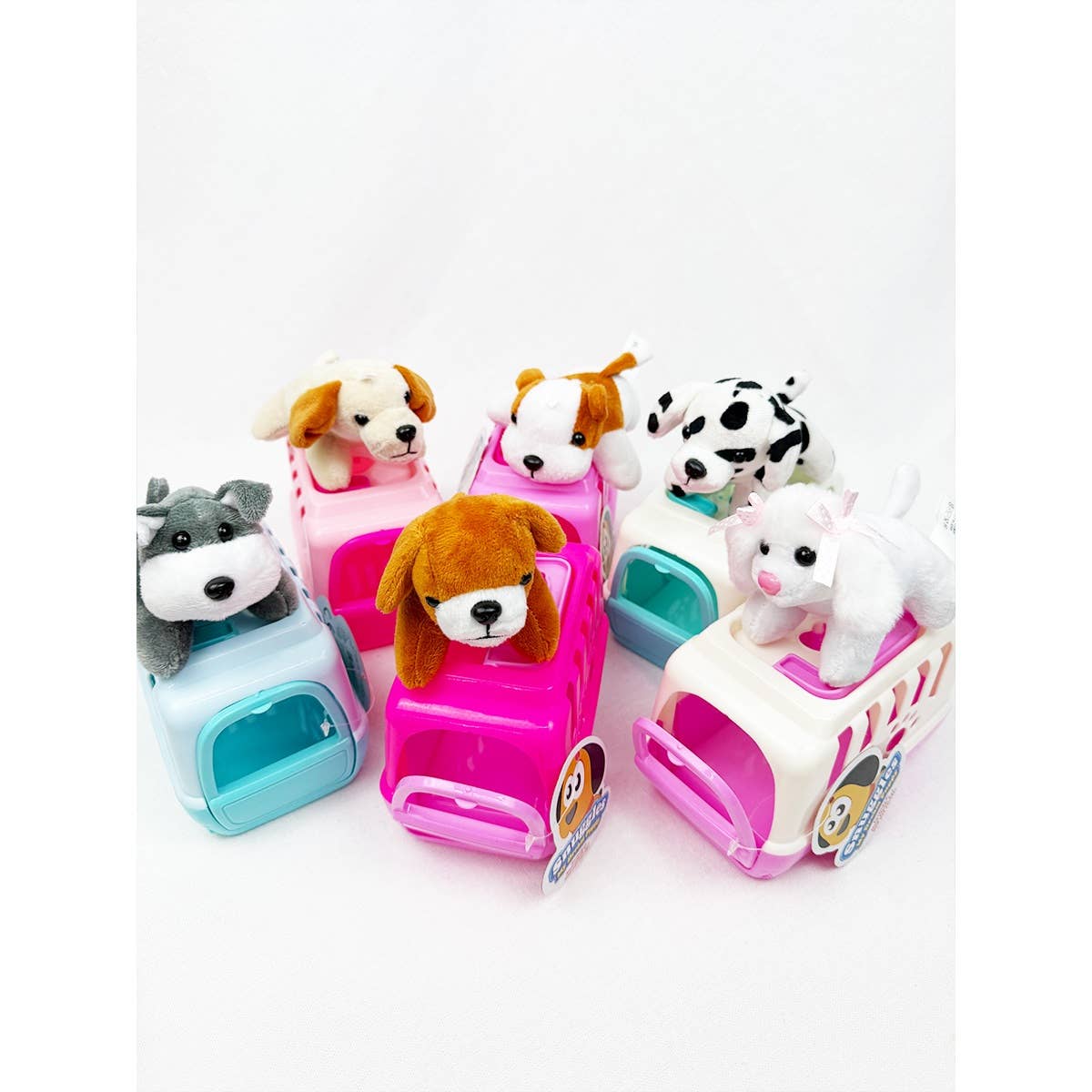 Adorable Plush Puppy Toy with Carrier