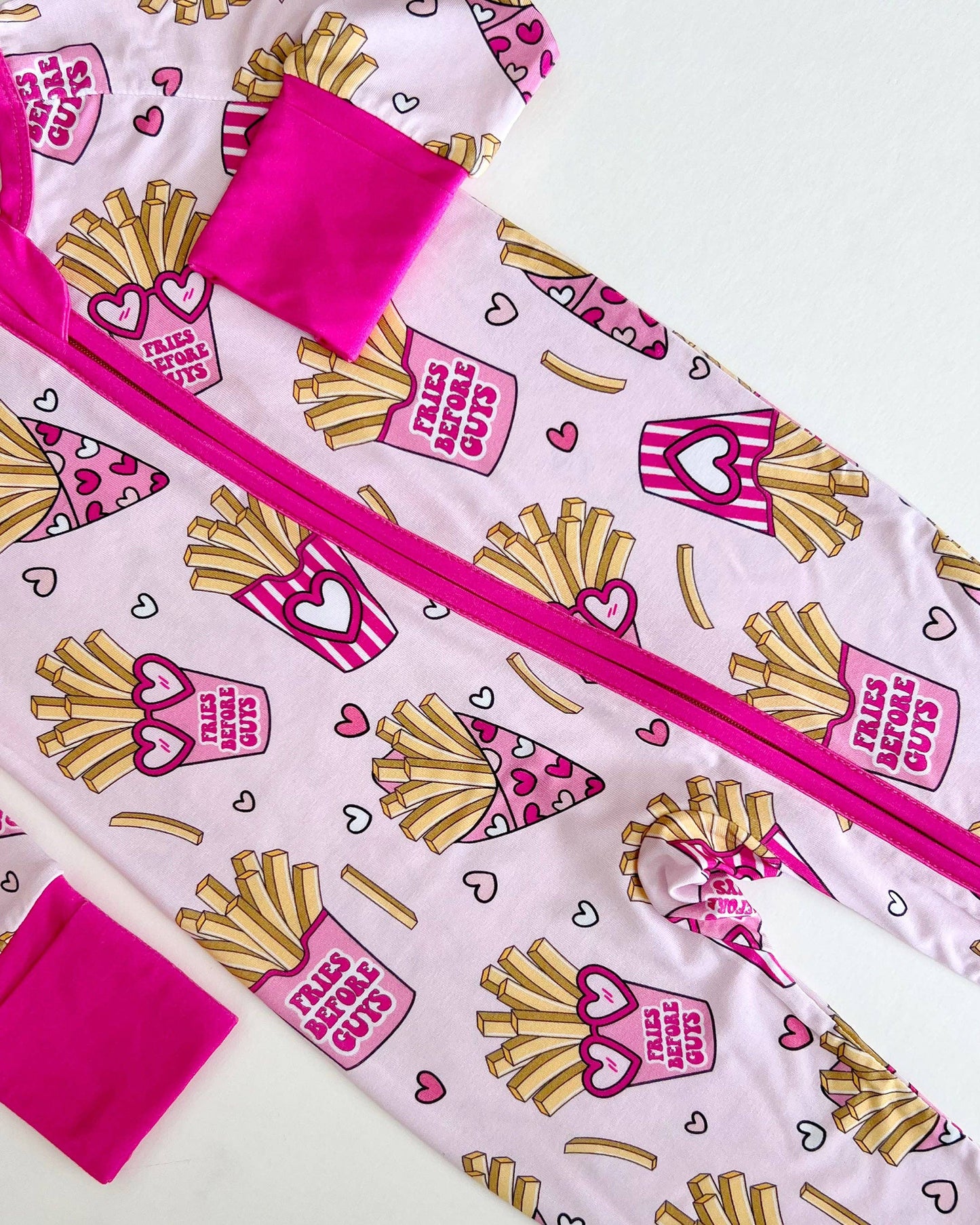 Lucky Panda Kids Bamboo Zip Romper | Fries Before Guys