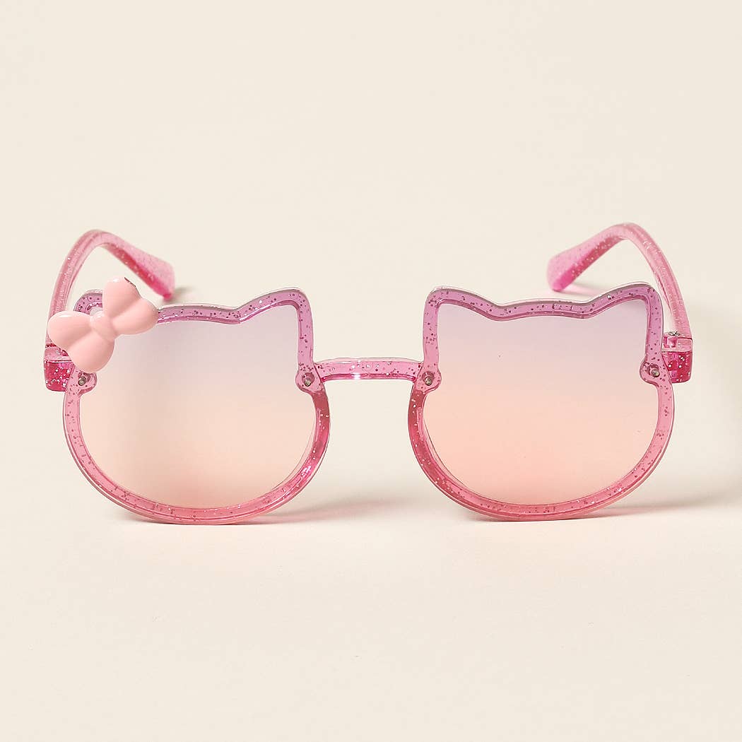 Cat Bow Glitter Sunglasses