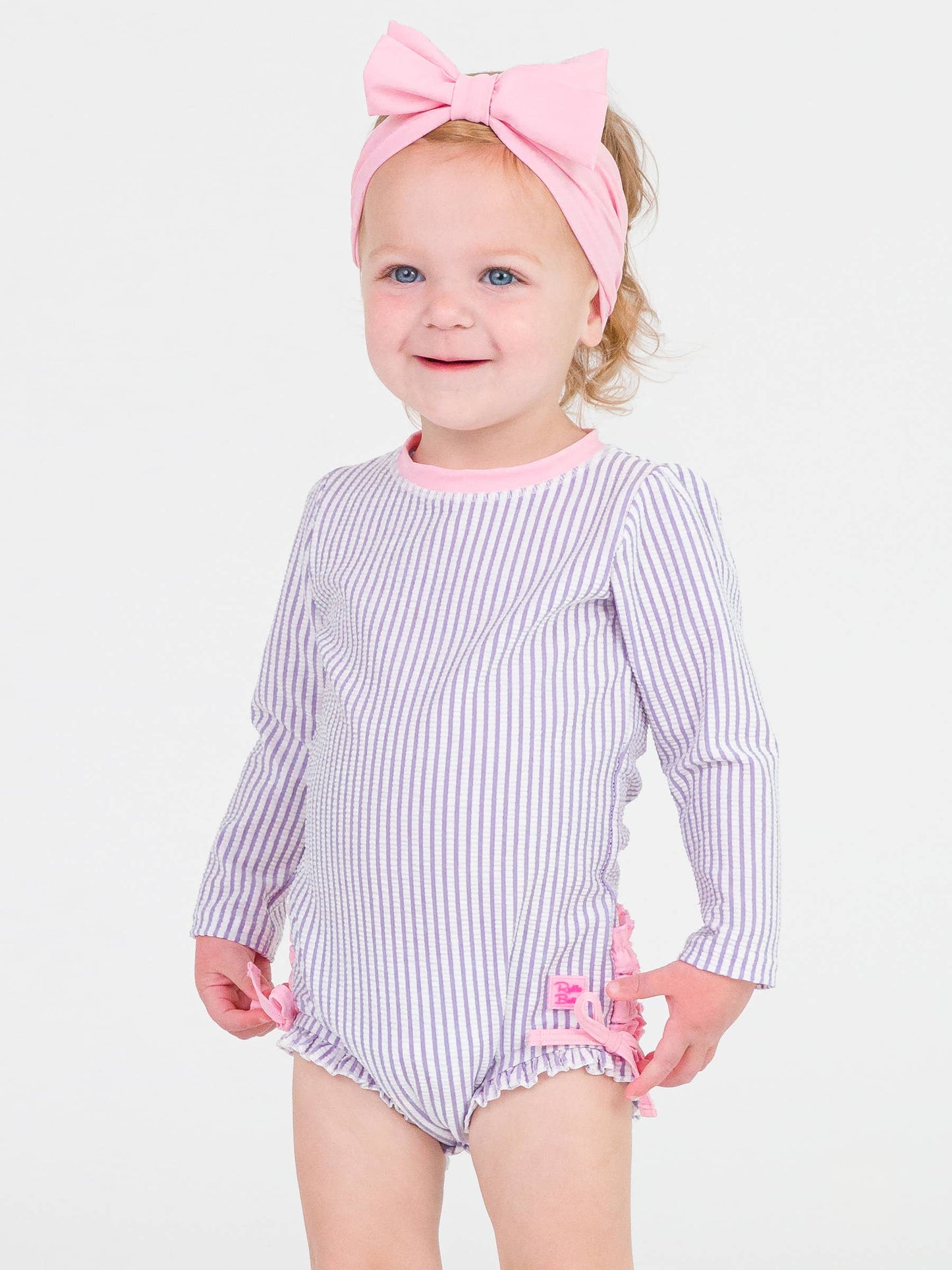 Lavender Seersucker One Piece