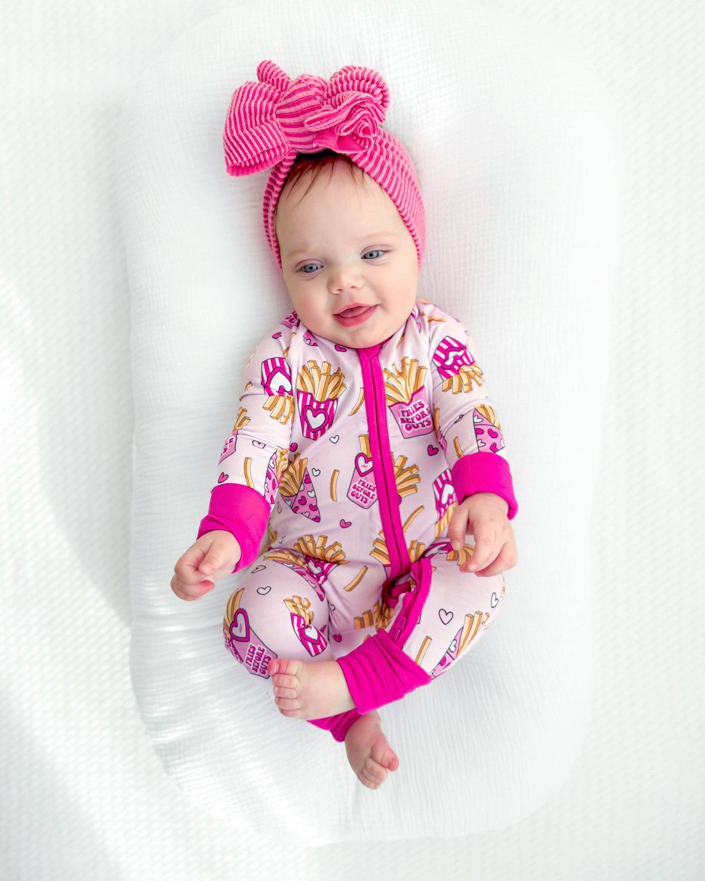 Lucky Panda Kids Bamboo Zip Romper | Fries Before Guys