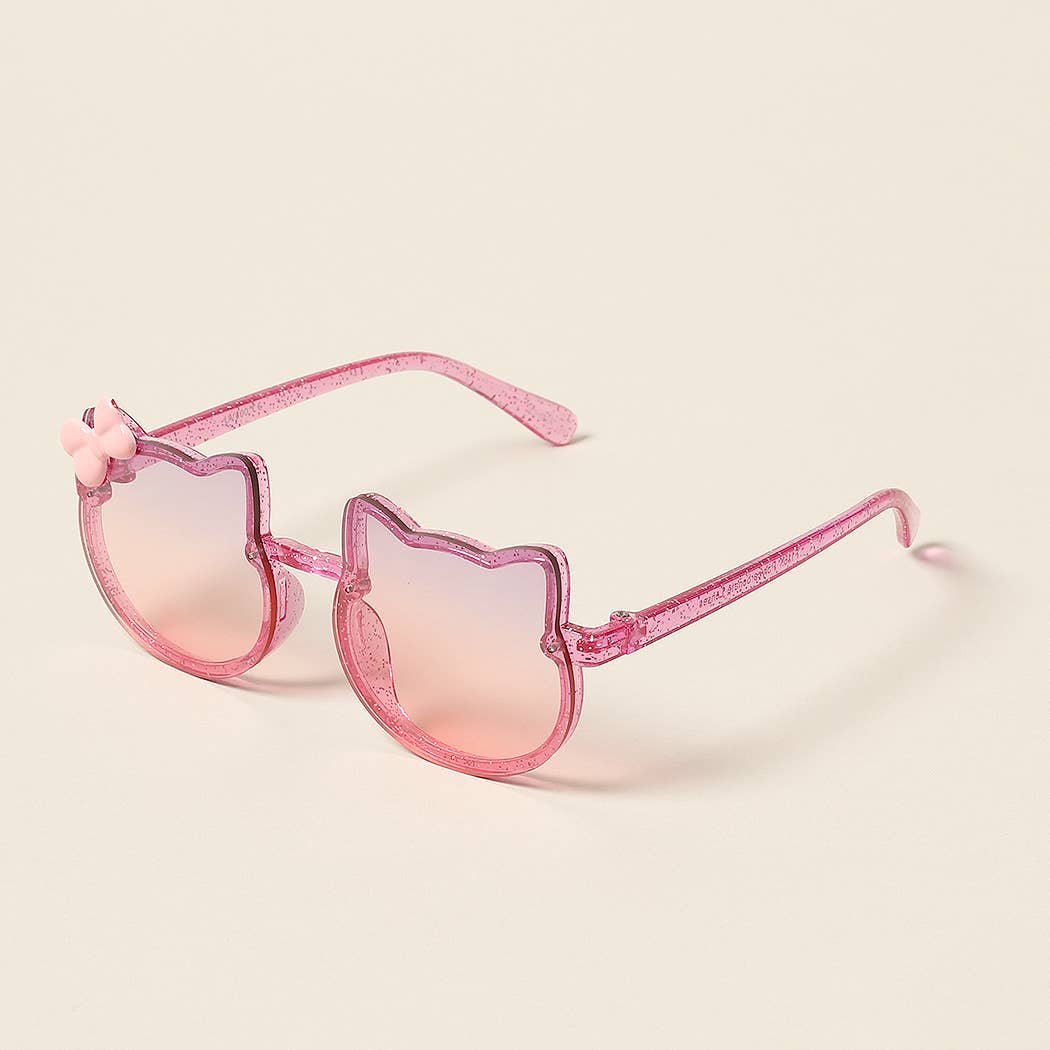 Cat Bow Glitter Sunglasses