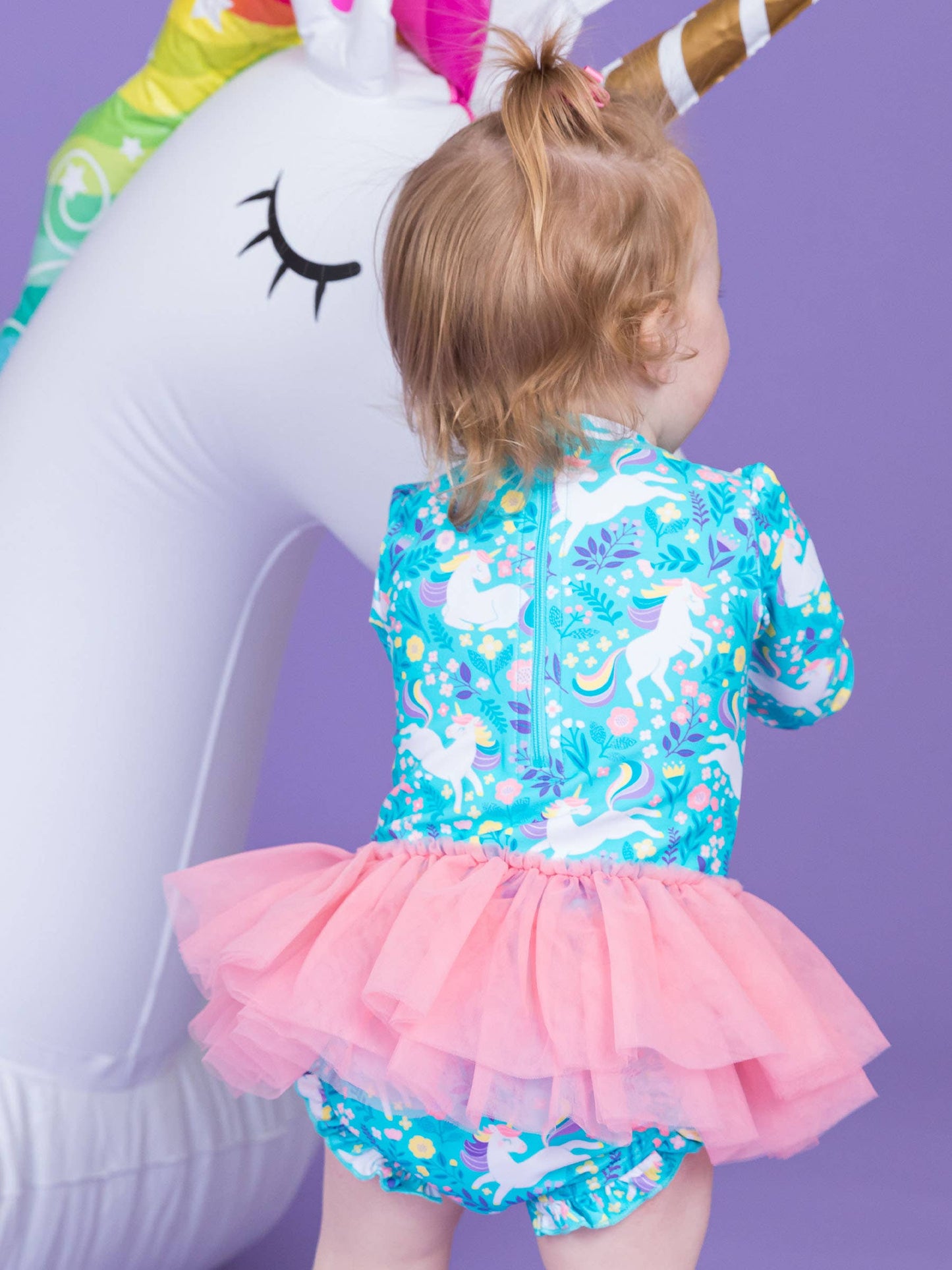 Unicorn Skirted Swimsuit