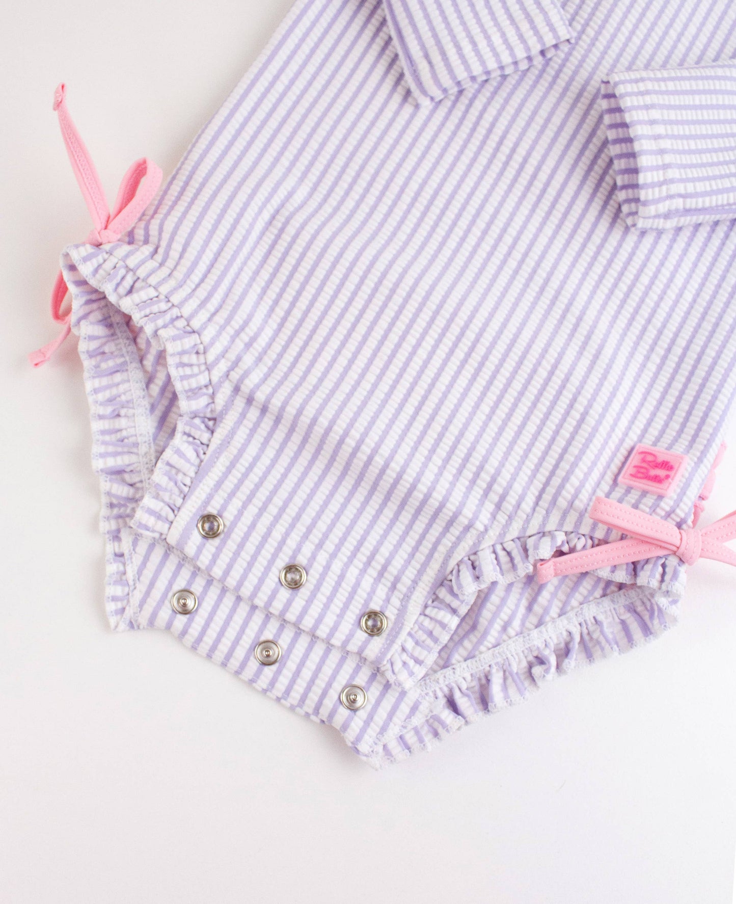 Lavender Seersucker One Piece