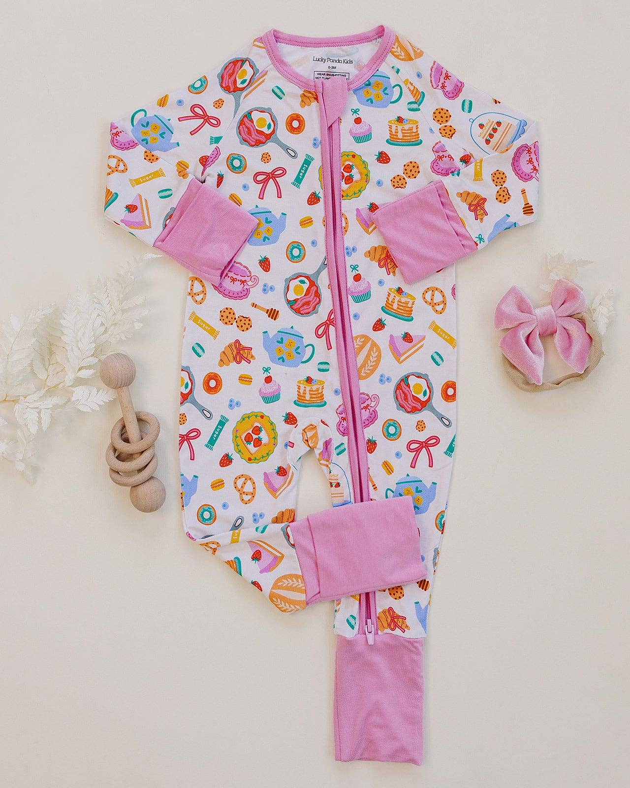 Breakfast Bamboo Onesie