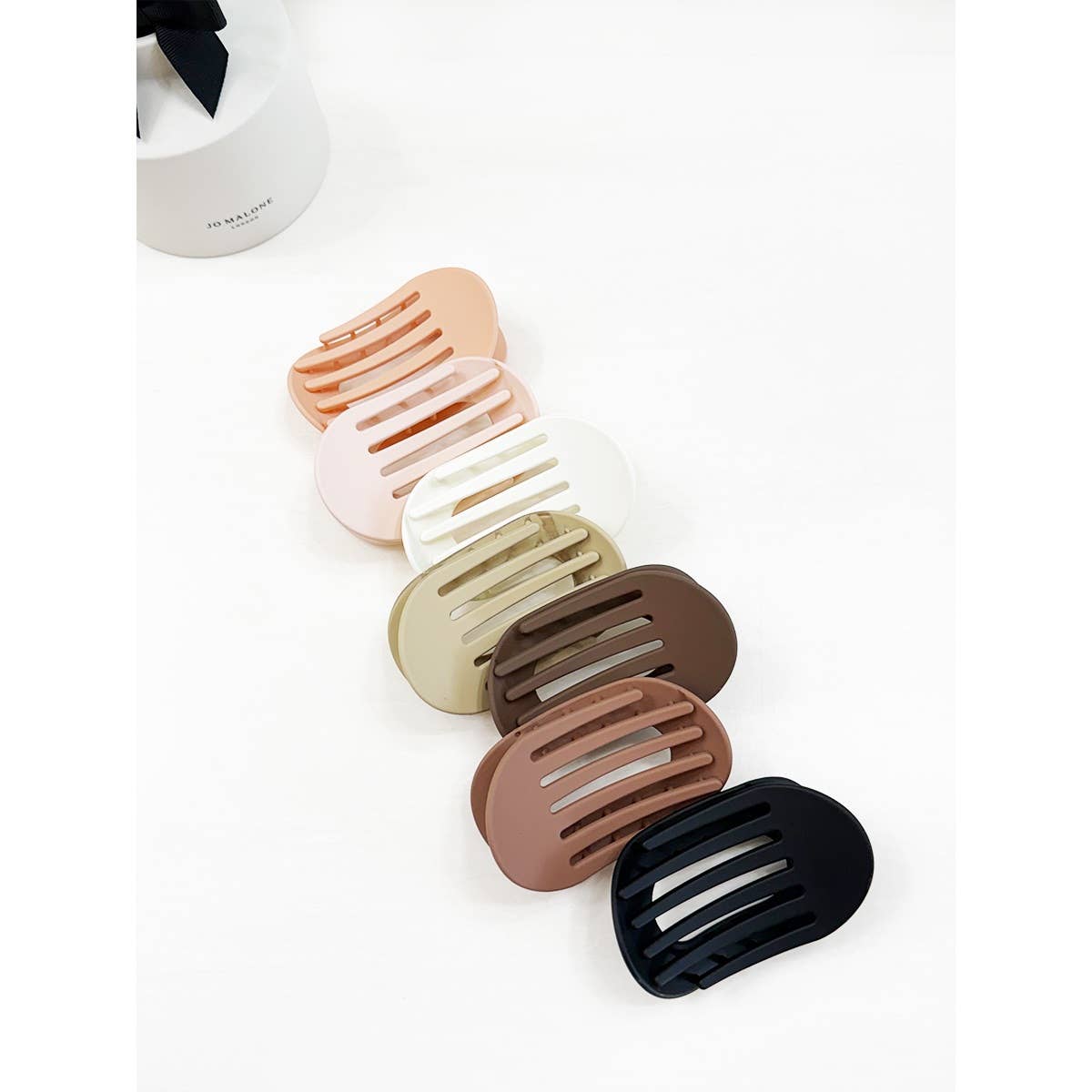 French Design Flat Hair Claw Clips