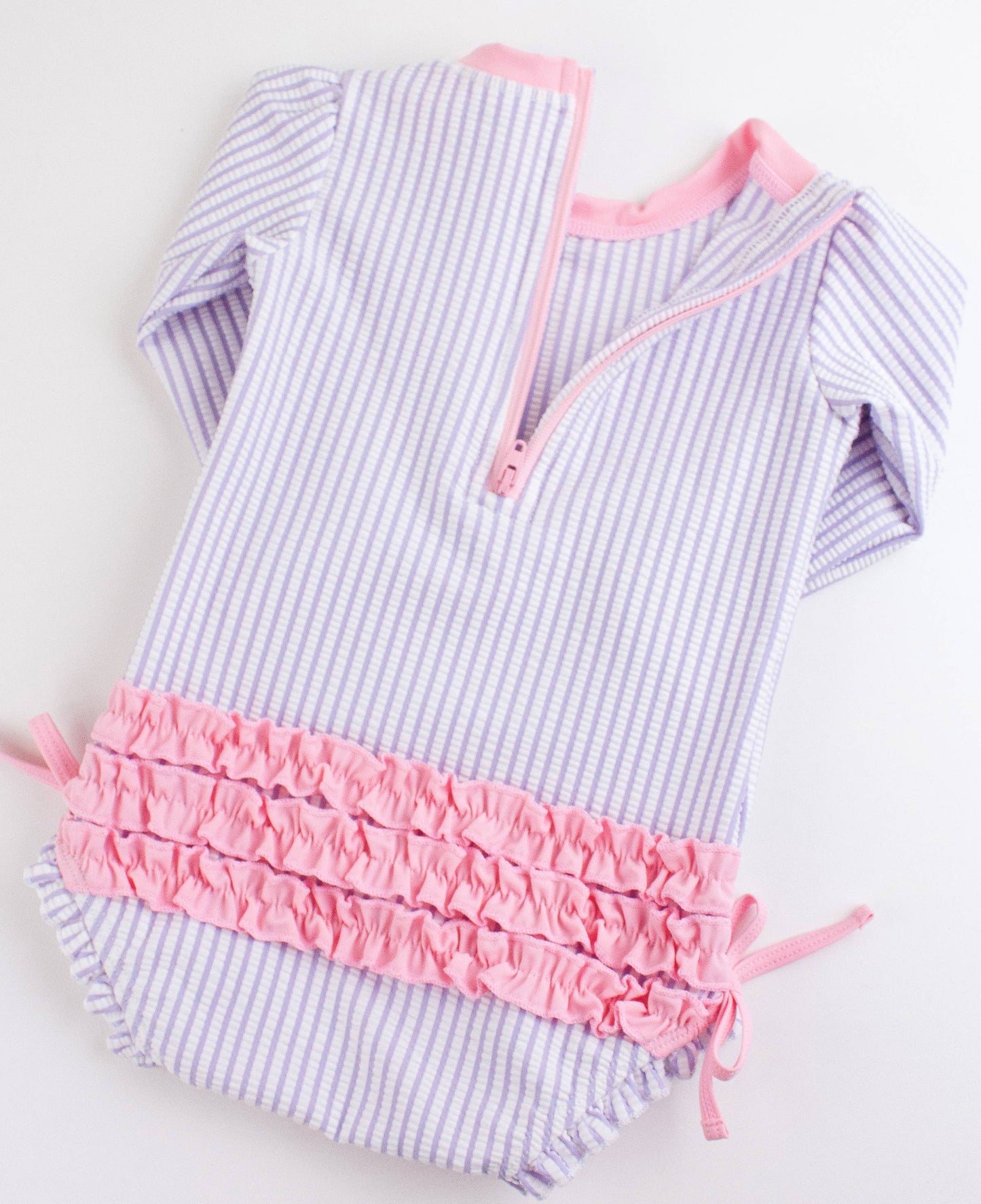 Lavender Seersucker One Piece